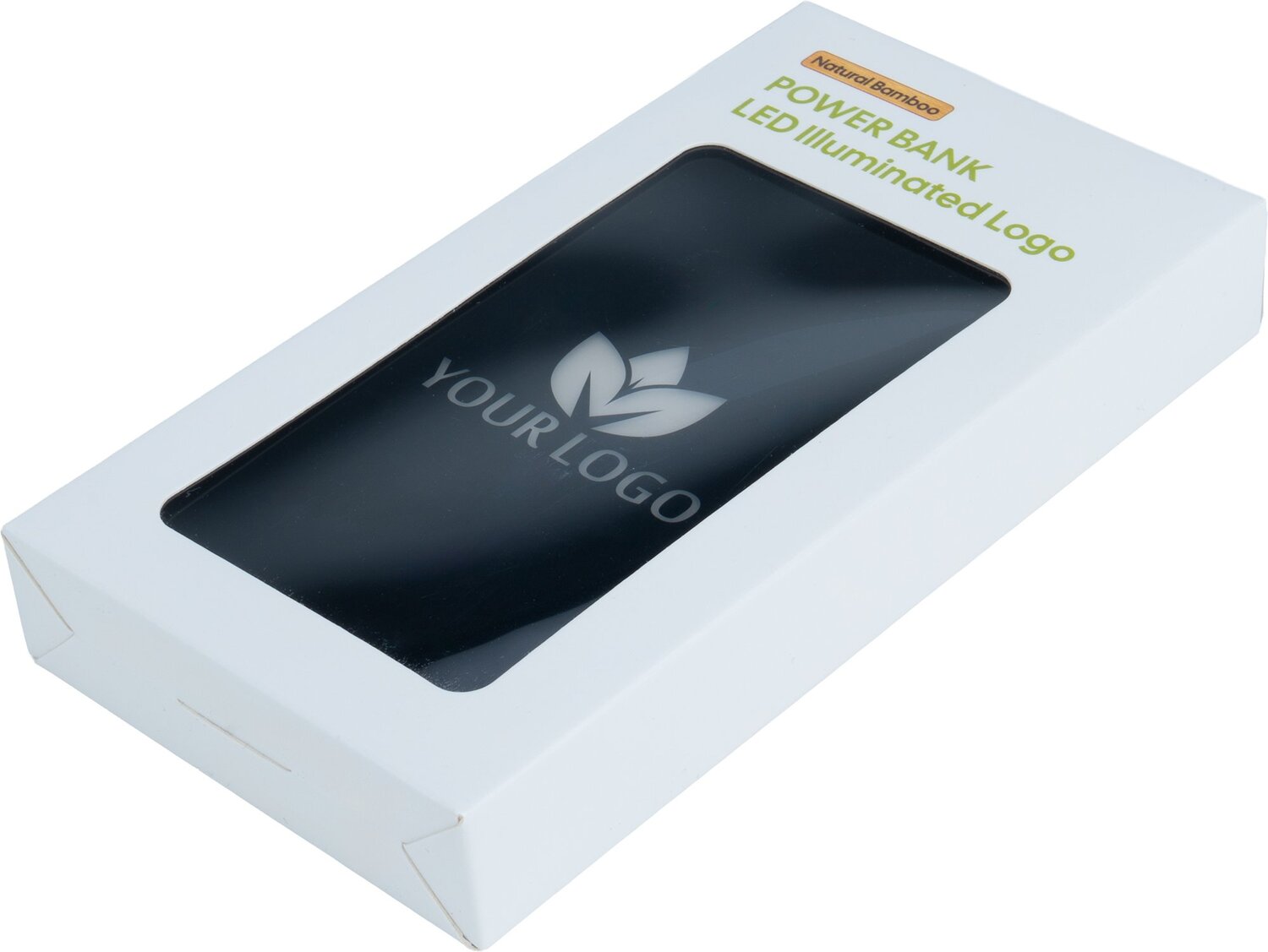 Bambusowy Power Bank 5000 mAh z podświetlanym logo - Akcesoria podróżne z nadrukiem logo | VEBI - zdjęcie 8
