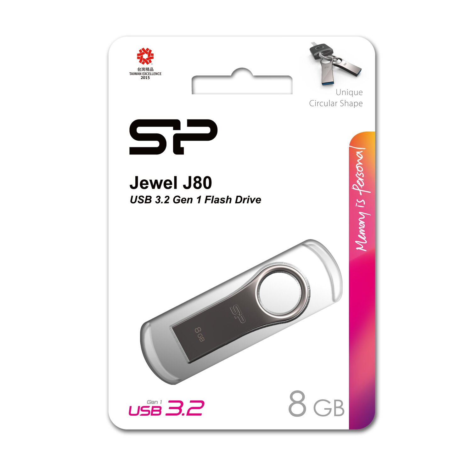 Pendrive Jewel J80, 8GB 3.0 Silicon Power - Pamięci USB z nadrukiem logo | VEBI - zdjęcie 4