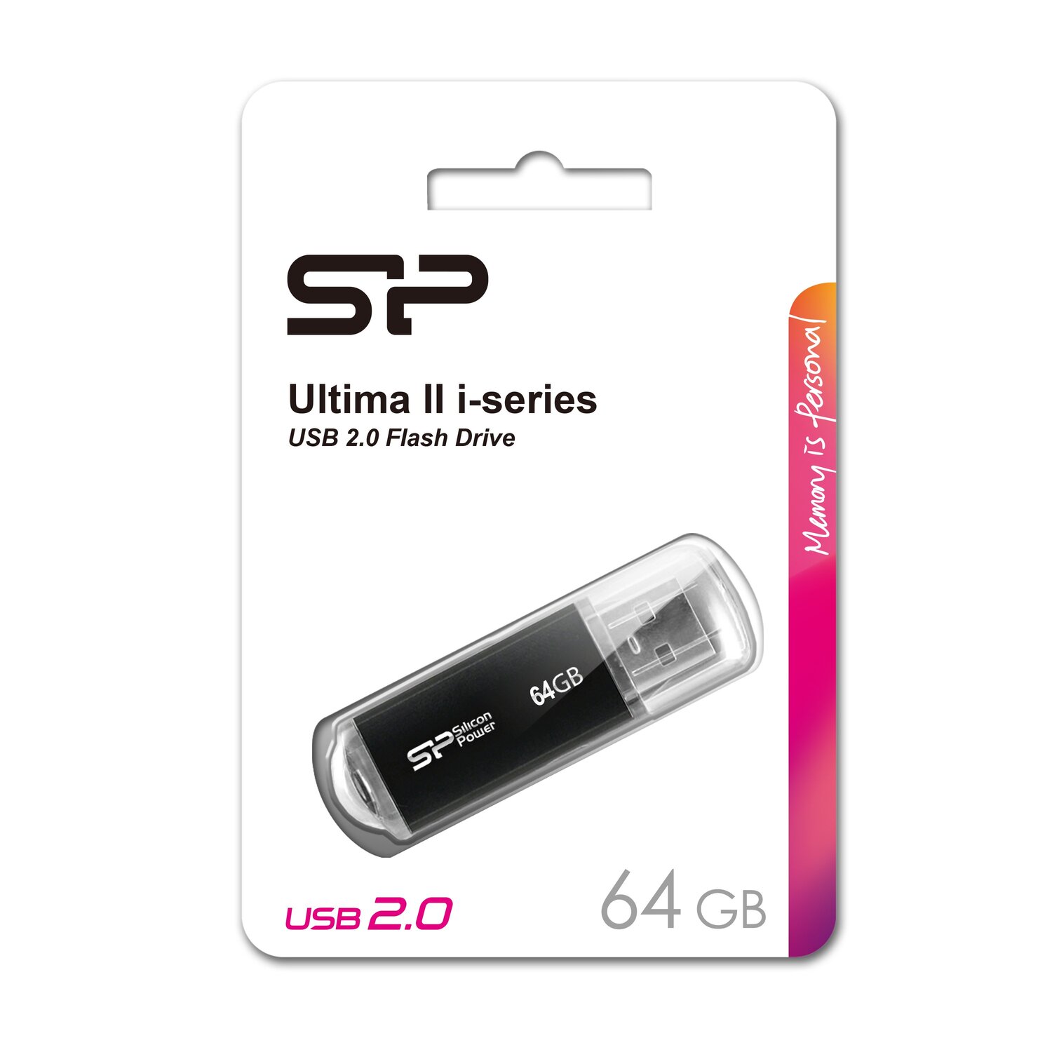 Pendrive Ultima II I-series, 64GB 2.0 Silicon Power - Pamięci USB z nadrukiem logo | VEBI - zdjęcie 3