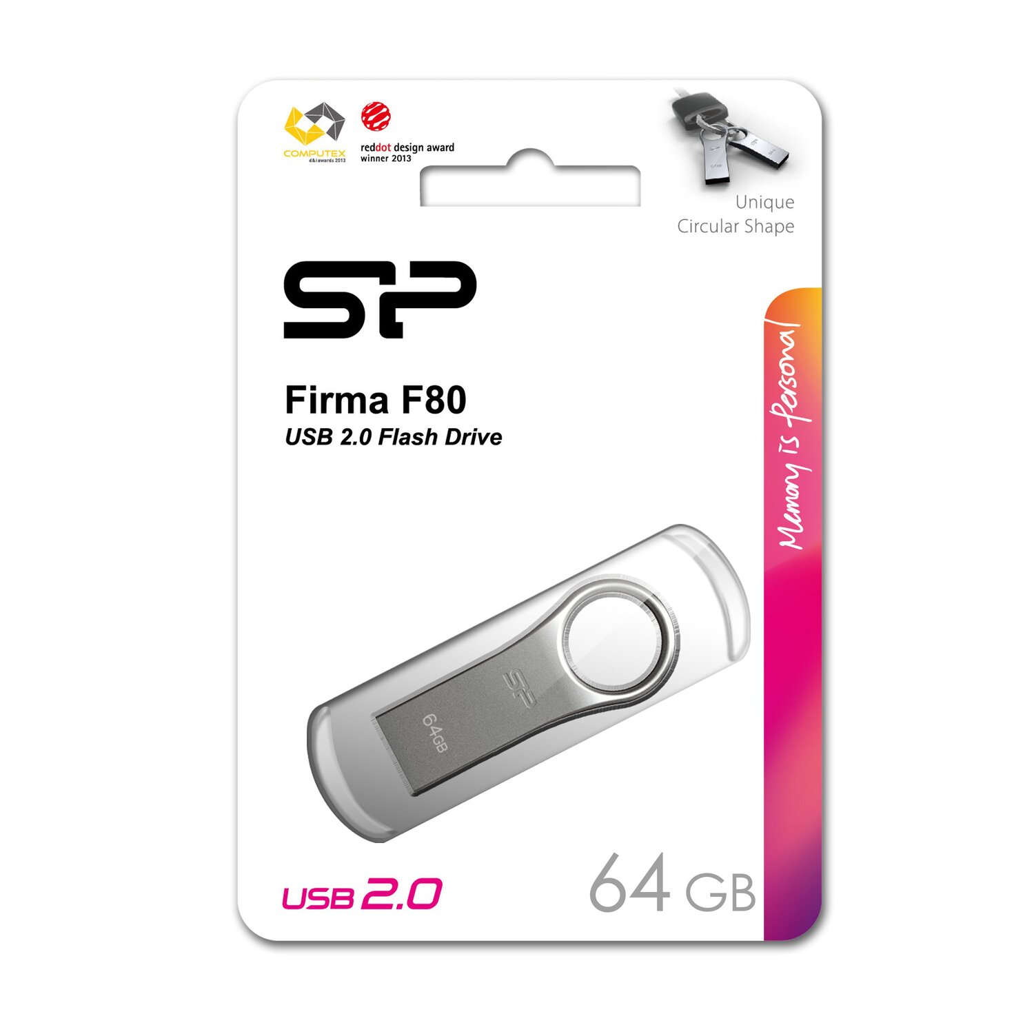 Pendrive Silicon Power F80 16GB - metalowa obudowa USB 2.0 - Pamięci USB z nadrukiem logo | VEBI - zdjęcie 19