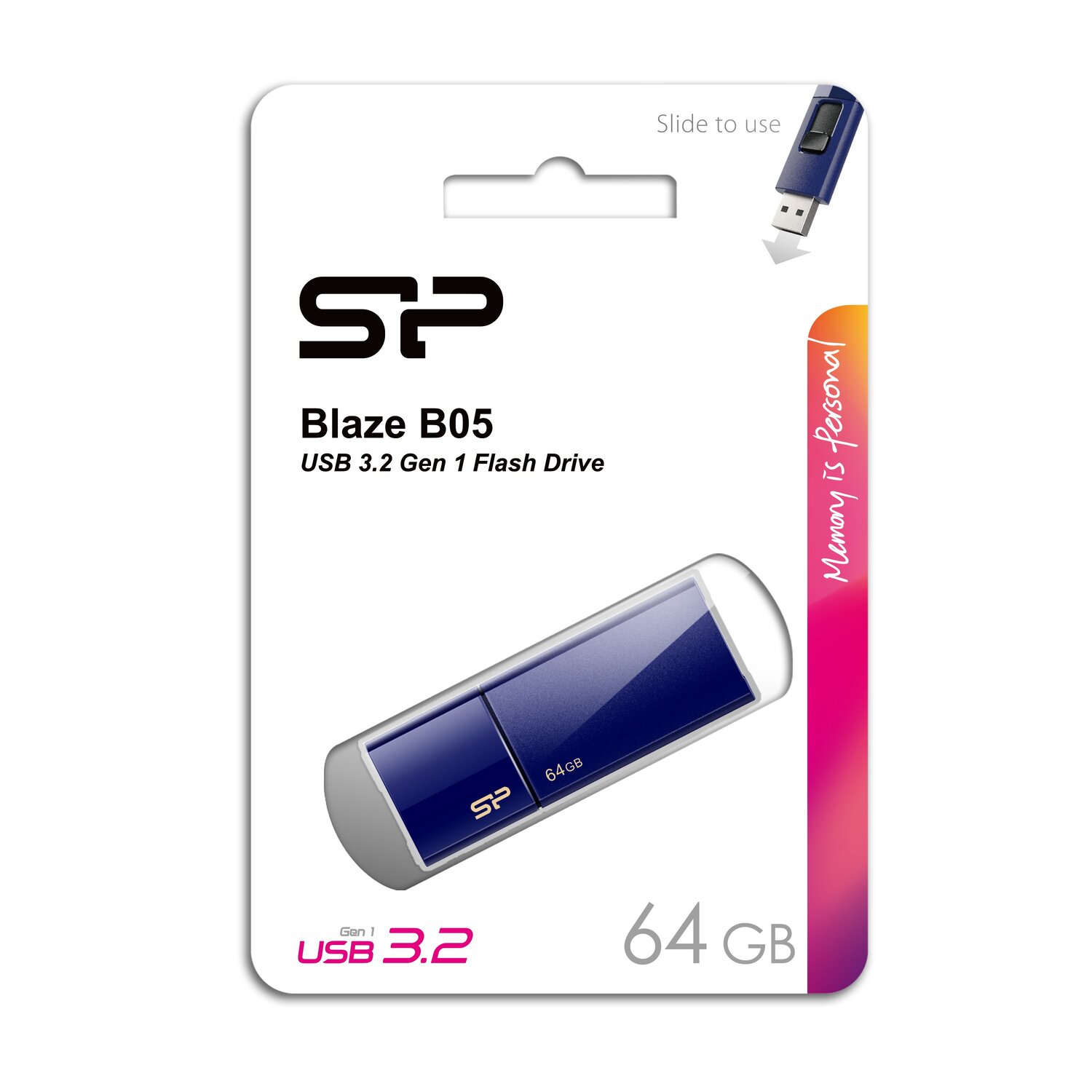Pendrive Blaze B05, 64GB 3.0 Silicon Power - Pamięci USB z nadrukiem logo | VEBI - zdjęcie 13