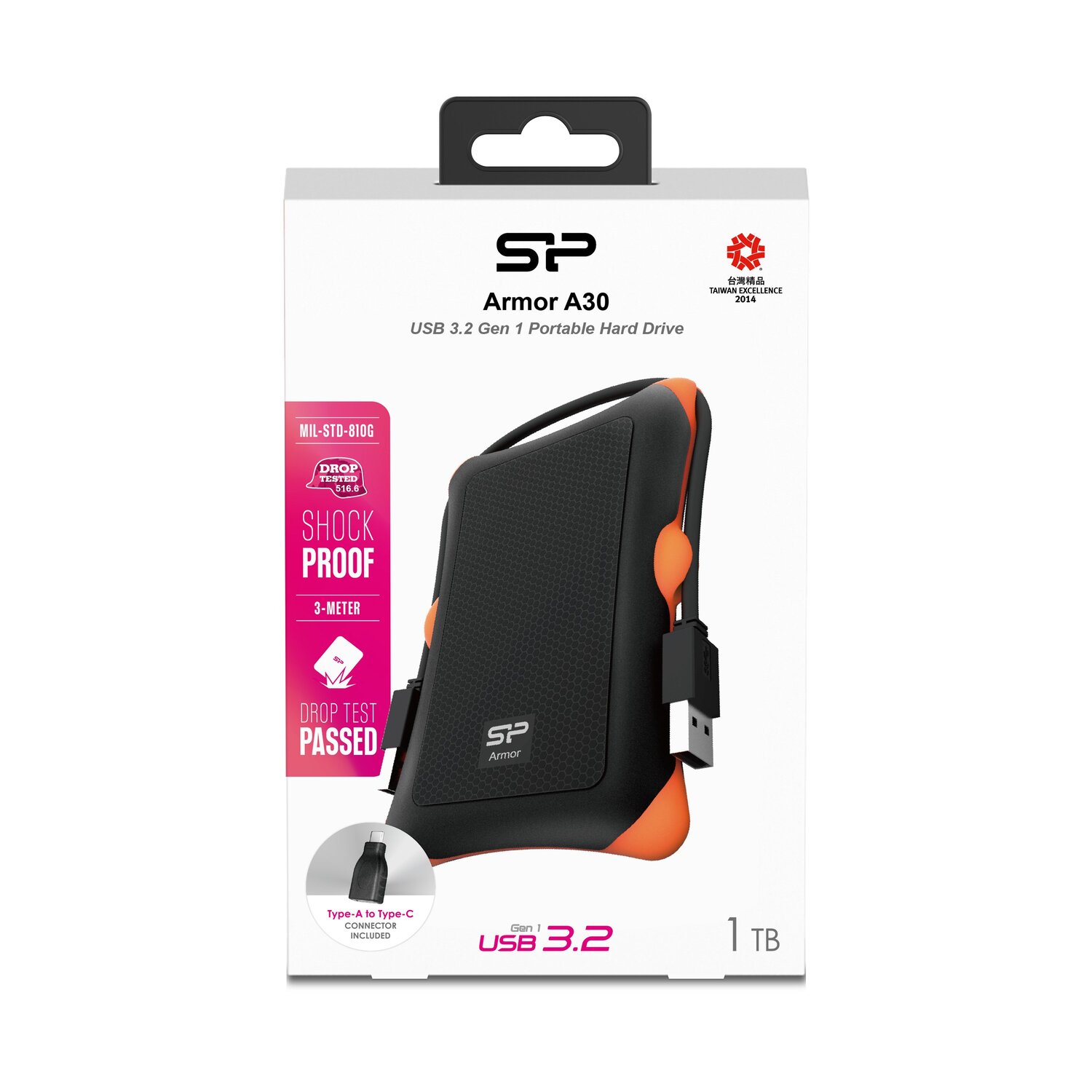Dysk zewnętrzny Silicon Power Armor A30 2TB - pancerny i mobilny - Dyski z nadrukiem logo | VEBI - zdjęcie 6