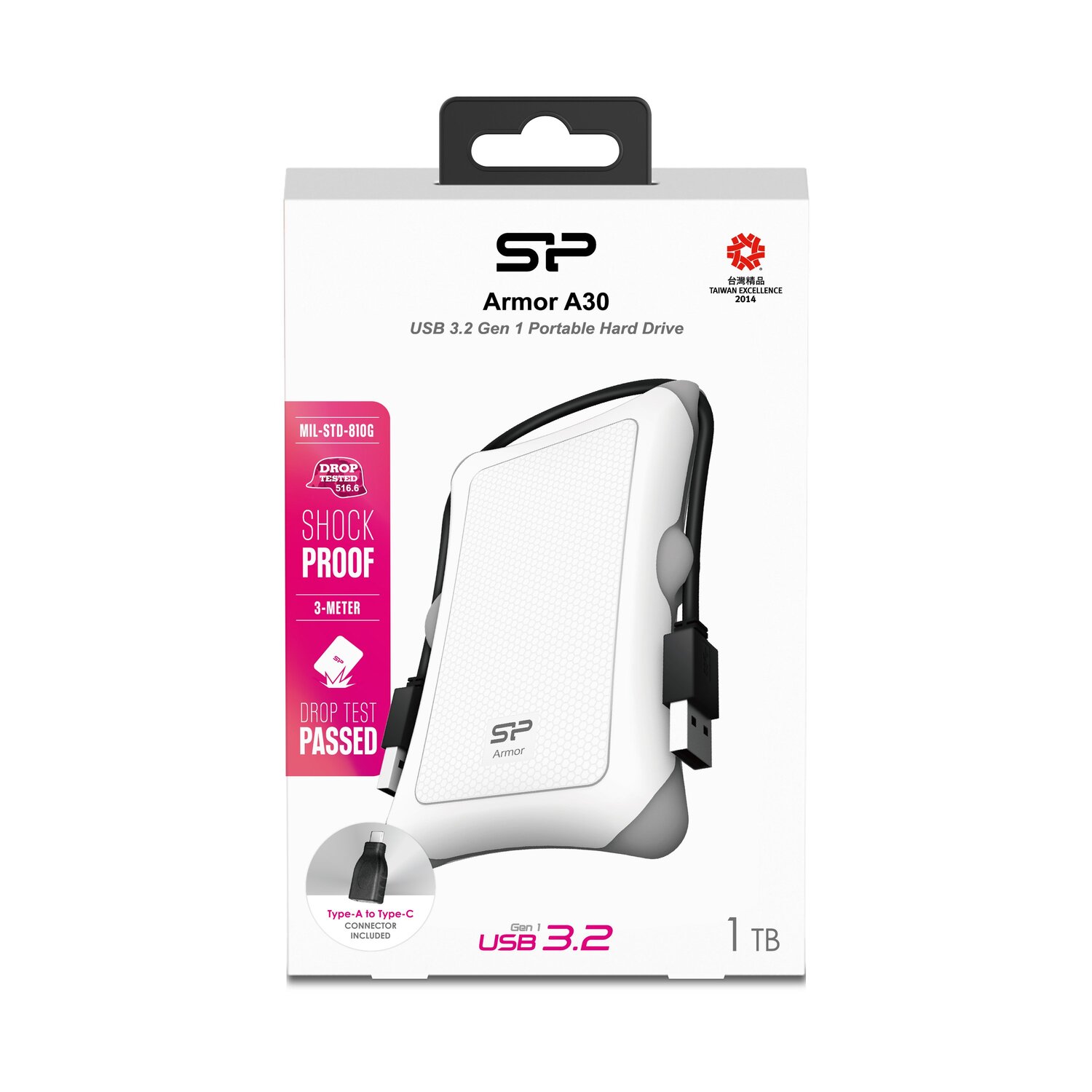 Dysk zewnętrzny Silicon Power Armor A30 2TB - pancerny i mobilny - Dyski z nadrukiem logo | VEBI - zdjęcie 2
