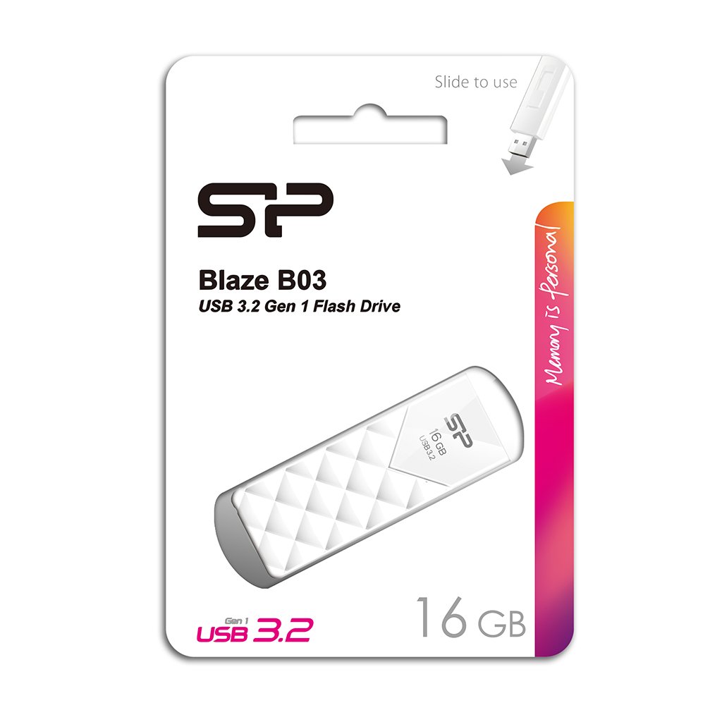 PENDRIVE B03, 16GB 3.2 SILICON POWER - Pamięci USB z nadrukiem logo | VEBI - zdjęcie 2