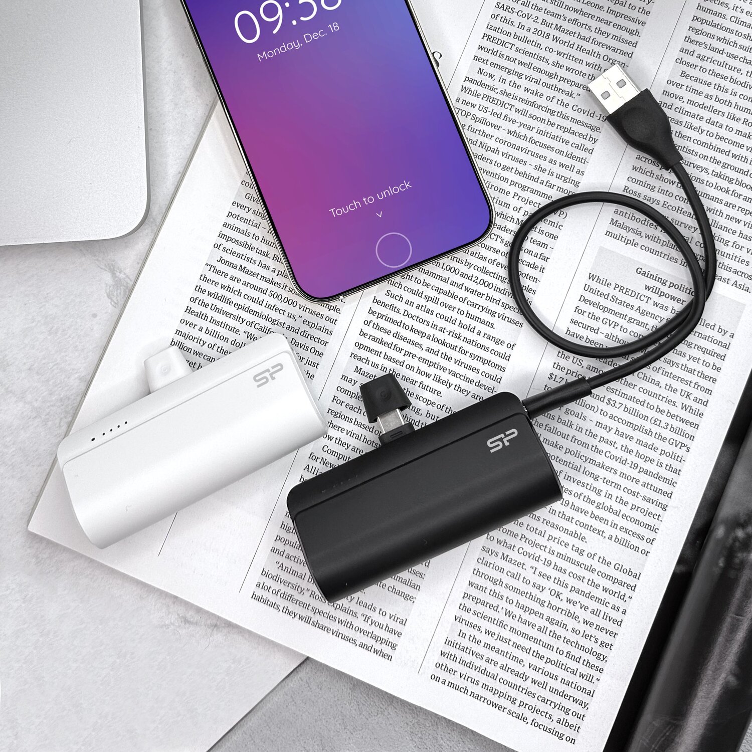 Mini Power Bank 5000 mAh z szybkim ładowaniem 20W USB-C - Power banki z nadrukiem logo | VEBI - zdjęcie 47