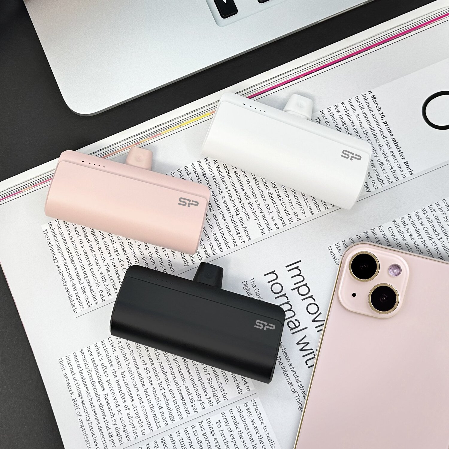 Mini Power Bank 5000 mAh z szybkim ładowaniem 20W USB-C - Power banki z nadrukiem logo | VEBI - zdjęcie 9