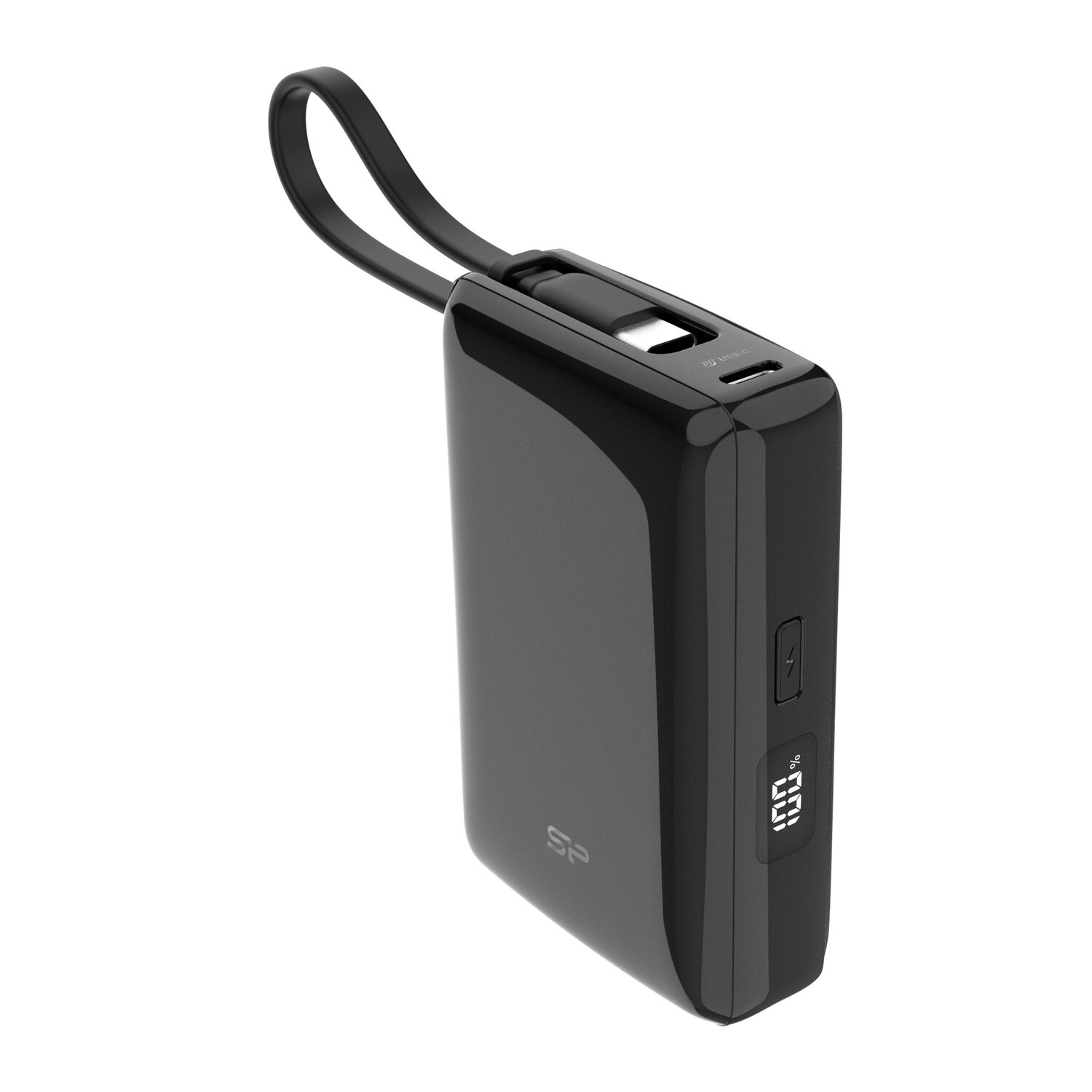 Powerbank Silicon Power CP10 10000mAh z wbudowanym kablem USB-C - Power banki z nadrukiem logo | VEBI - zdjęcie 26