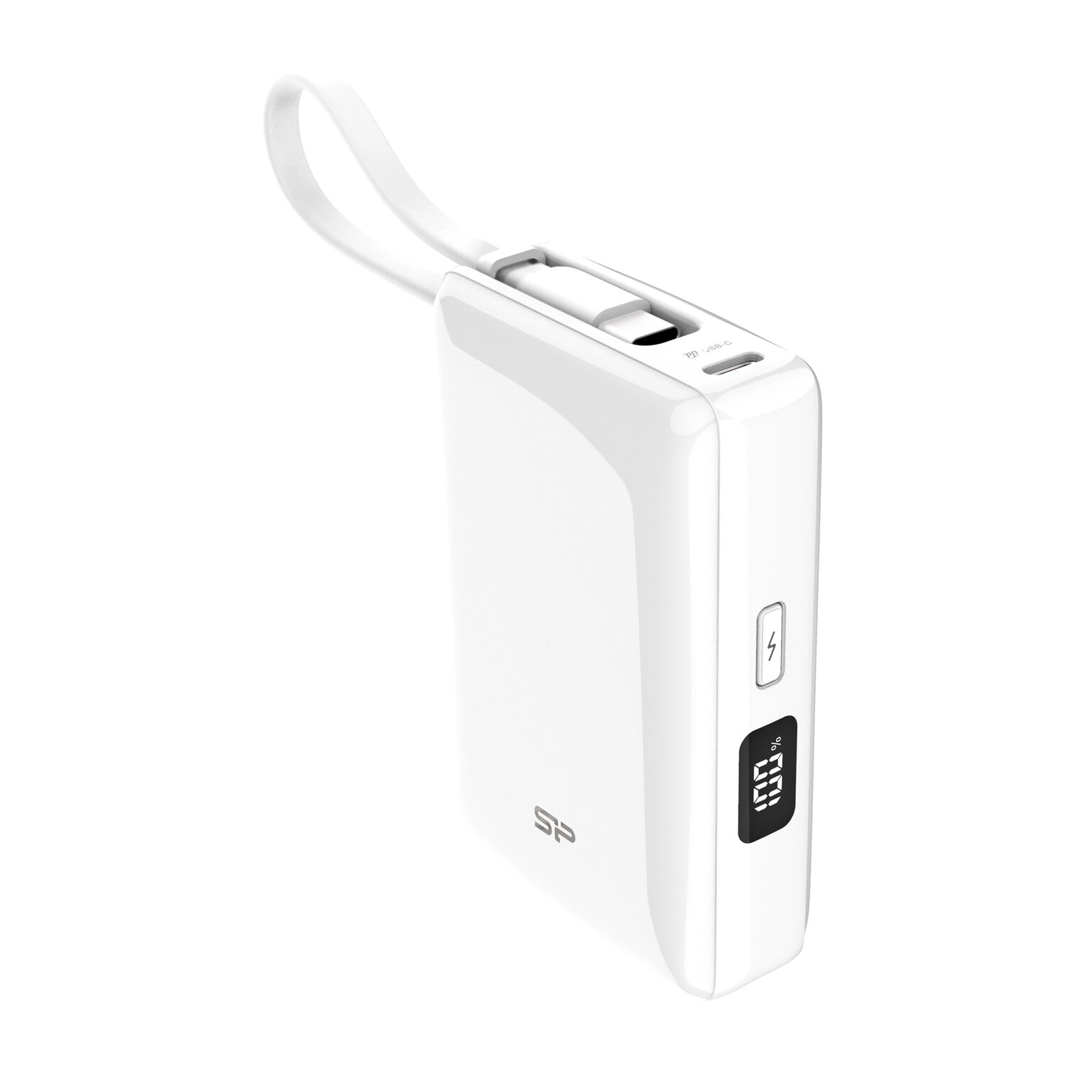 Powerbank Silicon Power CP10 10000mAh z wbudowanym kablem USB-C - Power banki z nadrukiem logo | VEBI - zdjęcie 13