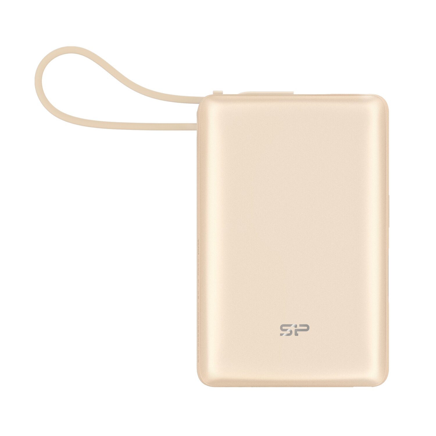 Powerbank Silicon Power CP10 10000mAh z wbudowanym kablem USB-C - Power banki z nadrukiem logo | VEBI
