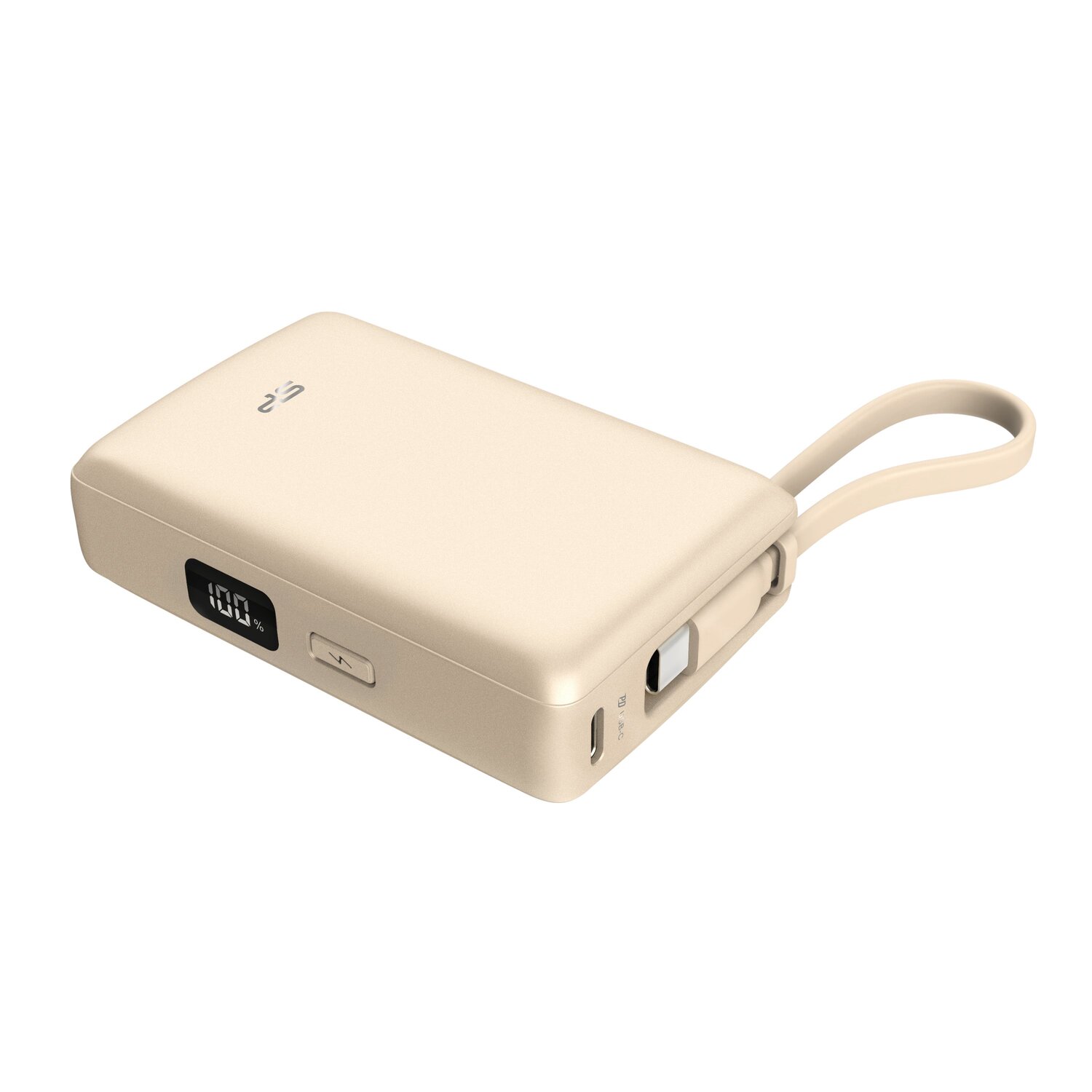Powerbank Silicon Power CP10 10000mAh z wbudowanym kablem USB-C - Power banki z nadrukiem logo | VEBI - zdjęcie 3