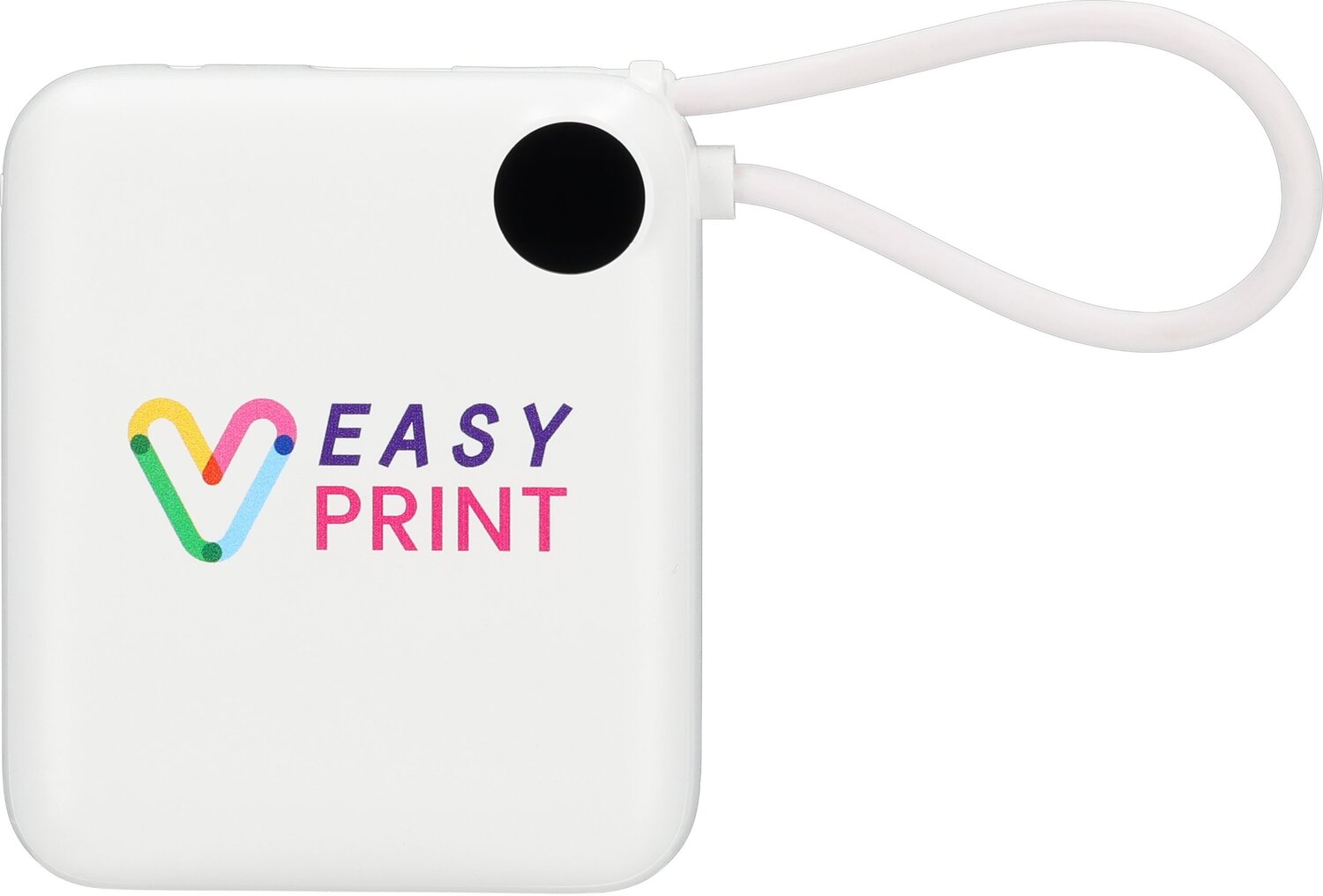 Power Bank 10000 mAh 22,5 W z wbudowanym kablem Type-C - Power banki z nadrukiem logo | VEBI - zdjęcie 5