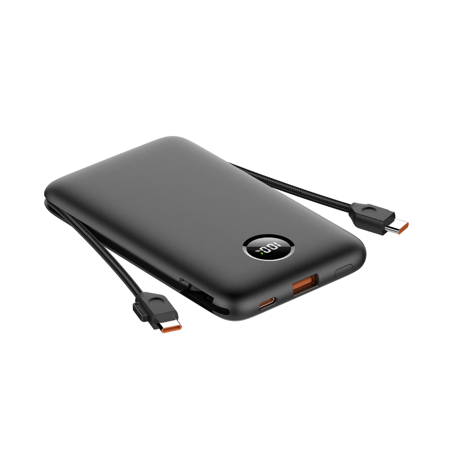Power Bank 10000 mAh 22,5 W z dwoma kablami i portem USB-A - Power banki z nadrukiem logo | VEBI - zdjęcie 10