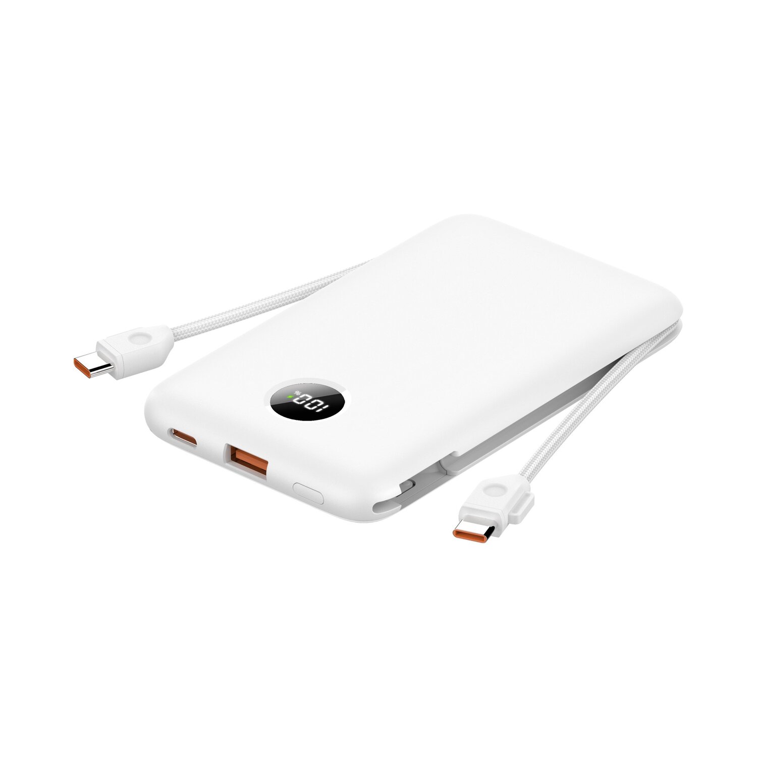 Power Bank 10000 mAh 22,5 W z dwoma kablami i portem USB-A - Power banki z nadrukiem logo | VEBI - zdjęcie 3