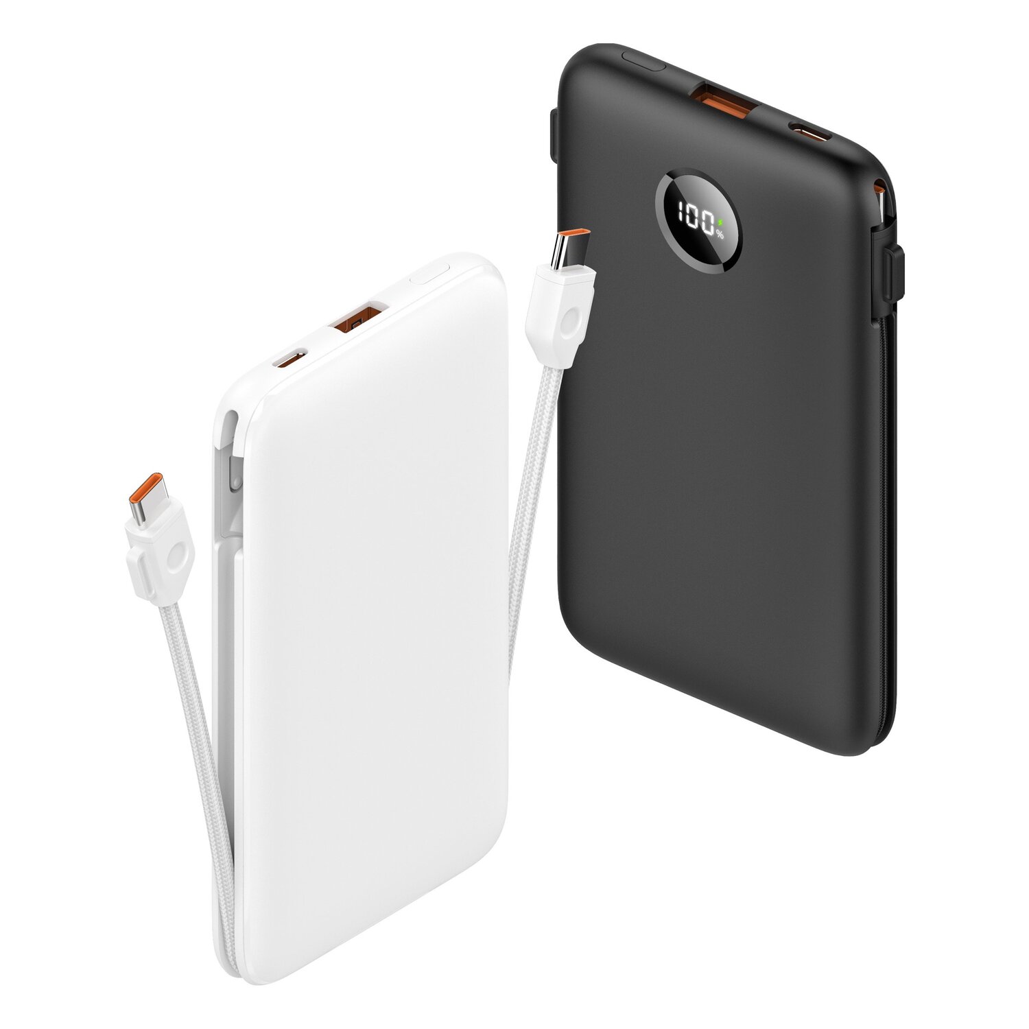 Power Bank 10000 mAh 22,5 W z dwoma kablami i portem USB-A - Power banki z nadrukiem logo | VEBI - zdjęcie 8