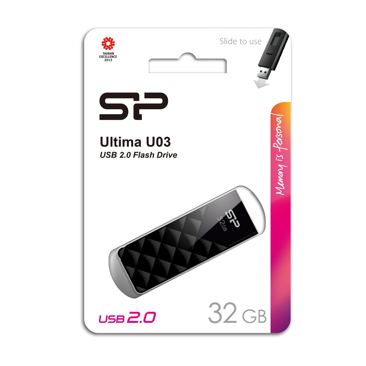 Pendrive Ultima U03, 32GB 2.0 Silicon Power - Pamięci USB z nadrukiem logo | VEBI - zdjęcie 7