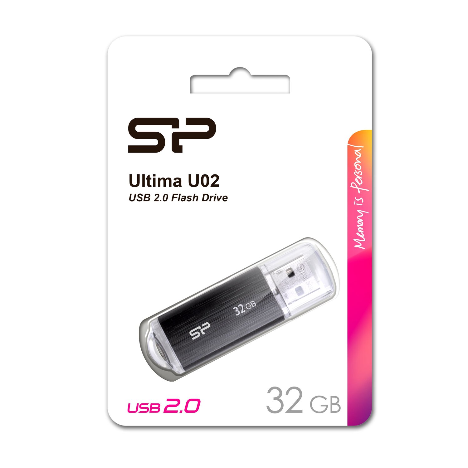Pendrive Ultima U02, 32GB 2.0 Silicon Power - Pamięci USB z nadrukiem logo | VEBI - zdjęcie 3