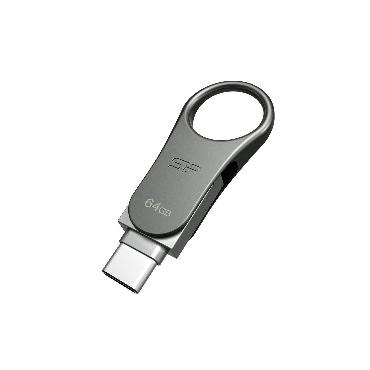 Pendrive z wejściem USB typu C Mobile C80, 64GB 3.2 Silicon Power - Pamięci USB z nadrukiem logo | VEBI - zdjęcie 2