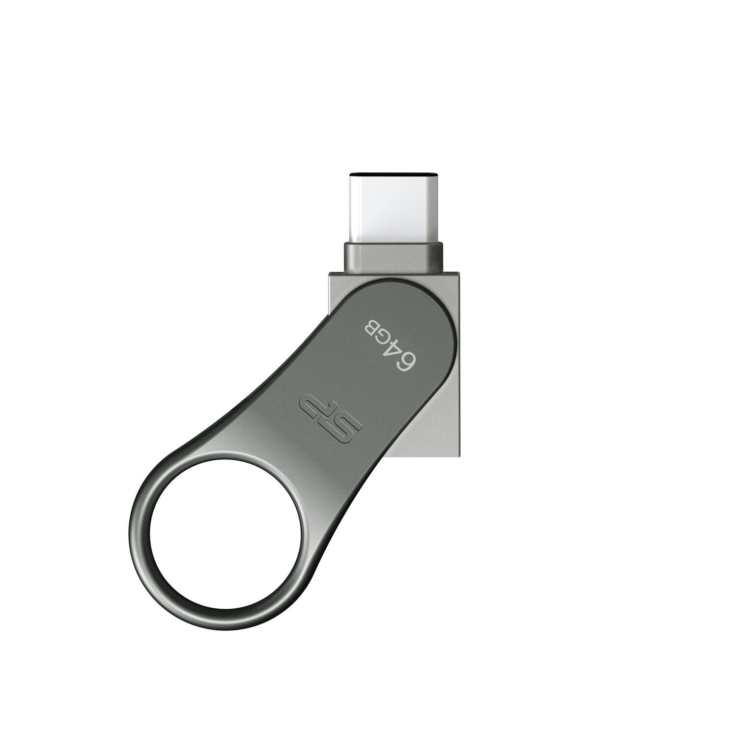 Pendrive z wejściem USB typu C Mobile C80, 64GB 3.2 Silicon Power - Pamięci USB z nadrukiem logo | VEBI - zdjęcie 3