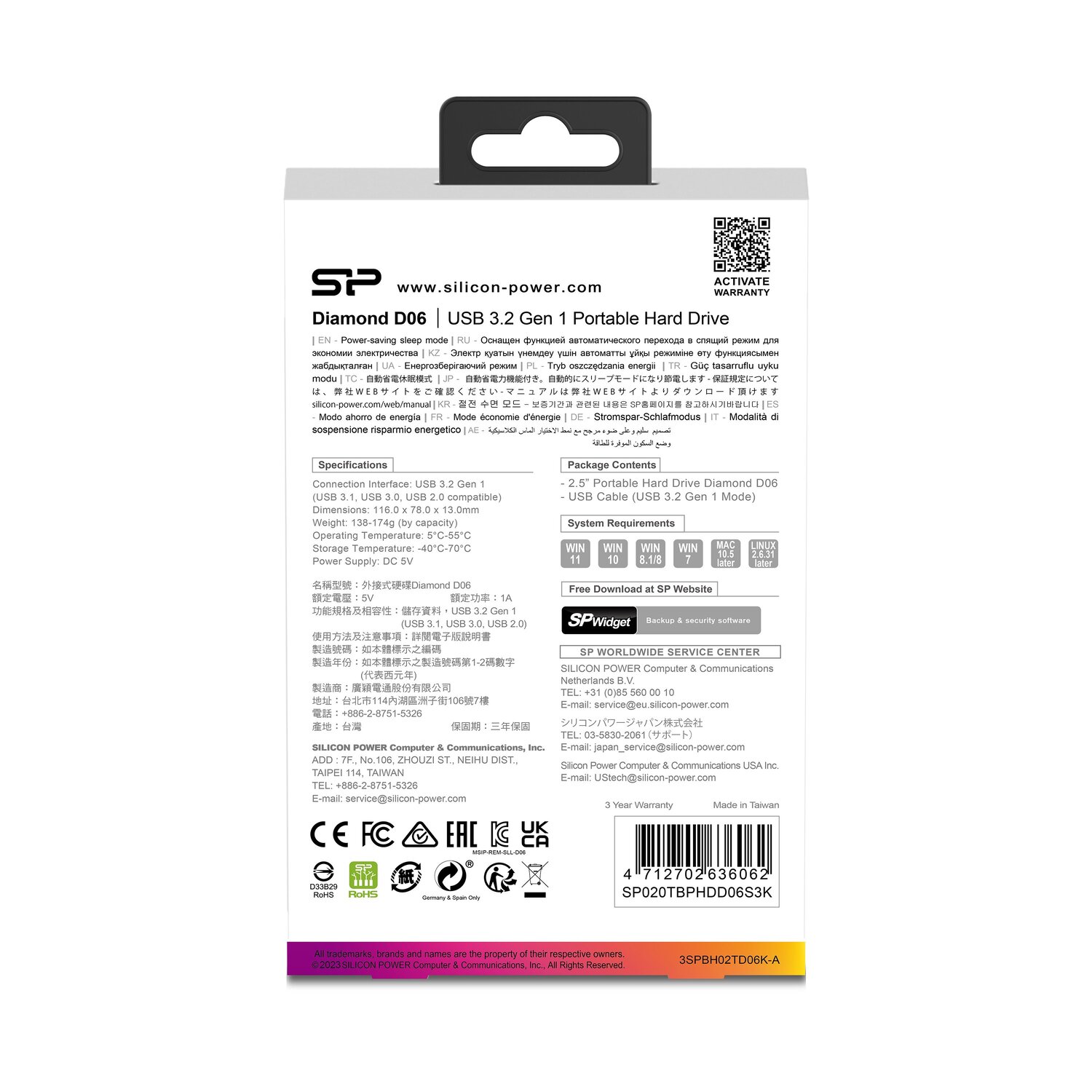 Dysk zewnętrzny Silicon Power Diamond D06 1TB USB 3.0 - Dyski z nadrukiem logo | VEBI - zdjęcie 12