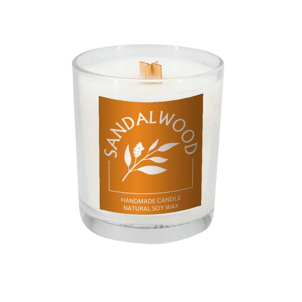 Świeca sojowa Choinka 190g - naturalny wosk z drewnianym knotem - Akcesoria kosmetyczne z nadrukiem logo | VEBI - zdjęcie 8