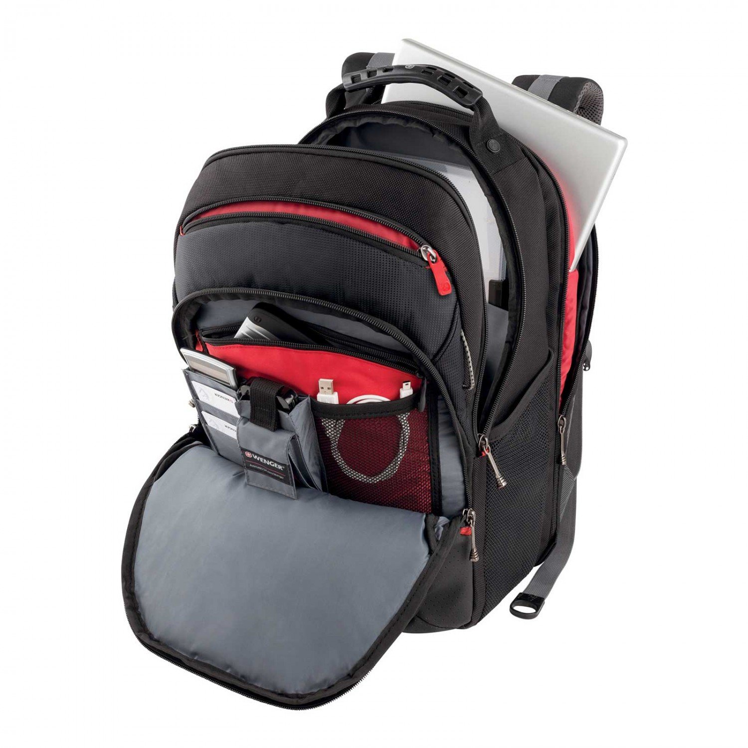 Plecak biznesowy Wenger Legacy 16\" - ochrona Triple Protect - Plecaki z nadrukiem logo | VEBI - zdjęcie 4