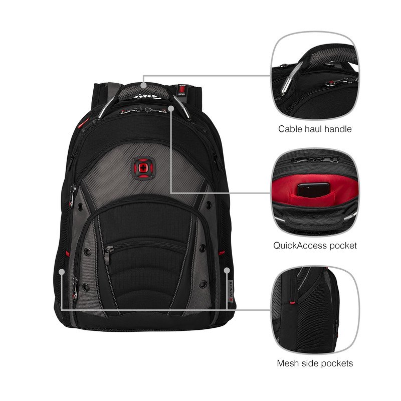 Plecak biznesowy Wenger Synergy na laptop 16\" z ochroną Triple Protect - Plecaki z nadrukiem logo | VEBI - zdjęcie 8