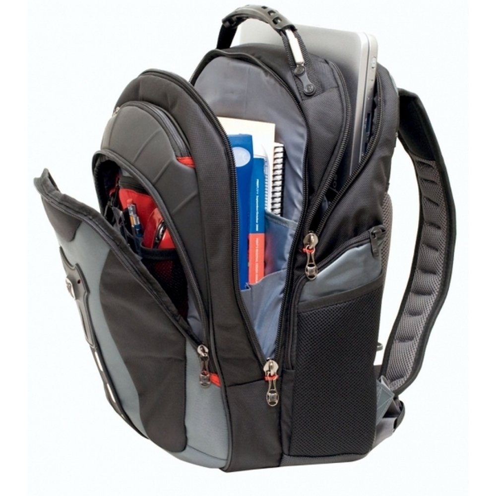 Plecak biznesowy Wenger Pegasus na laptop 17\" z ochroną Triple Protect - Plecaki z nadrukiem logo | VEBI - zdjęcie 4