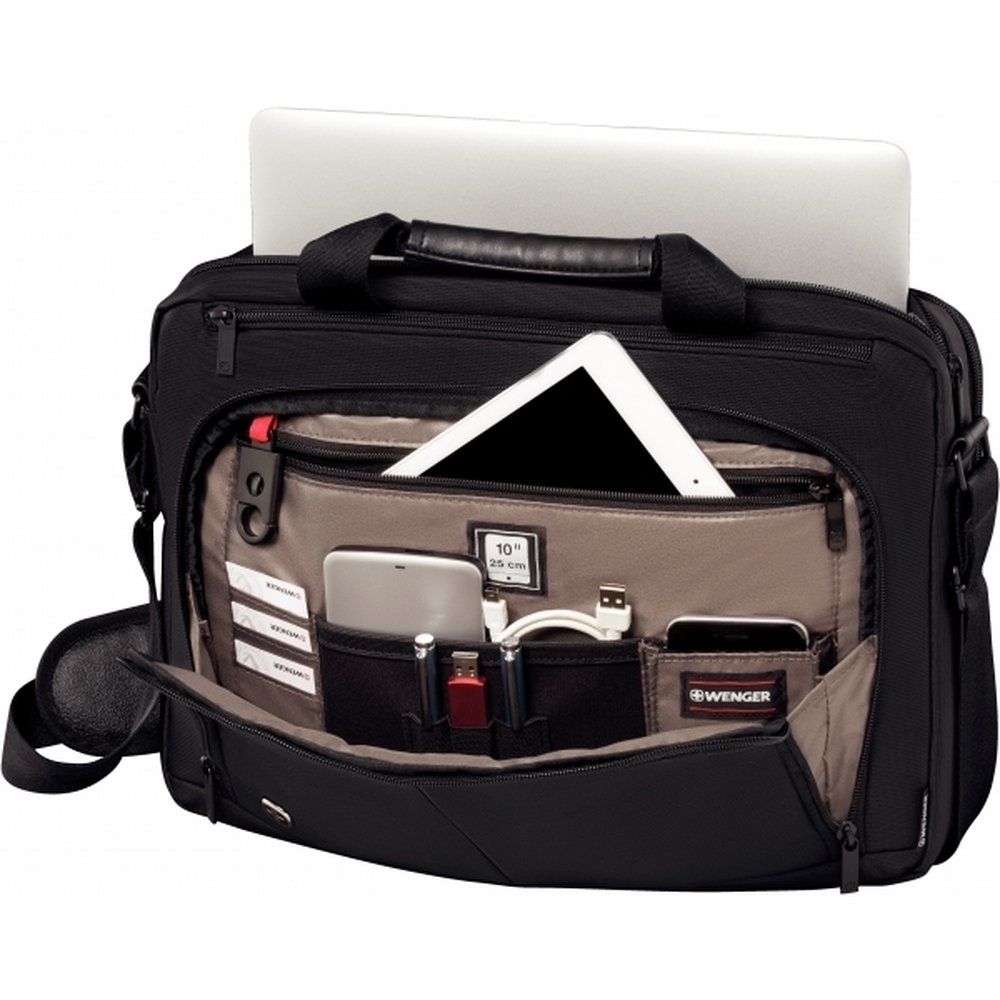 Torba na laptopa Wenger Source 16" - profesjonalna ochrona sprzętu - Torby i plecaki na laptopy z nadrukiem logo | VEBI - zdjęcie 2