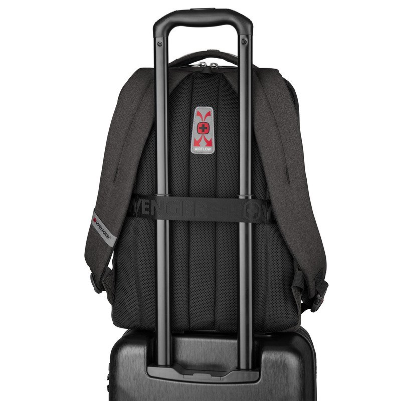Plecak biznesowy Wenger na laptop 16\" z materiału RPET - Plecaki z nadrukiem logo | VEBI - zdjęcie 4