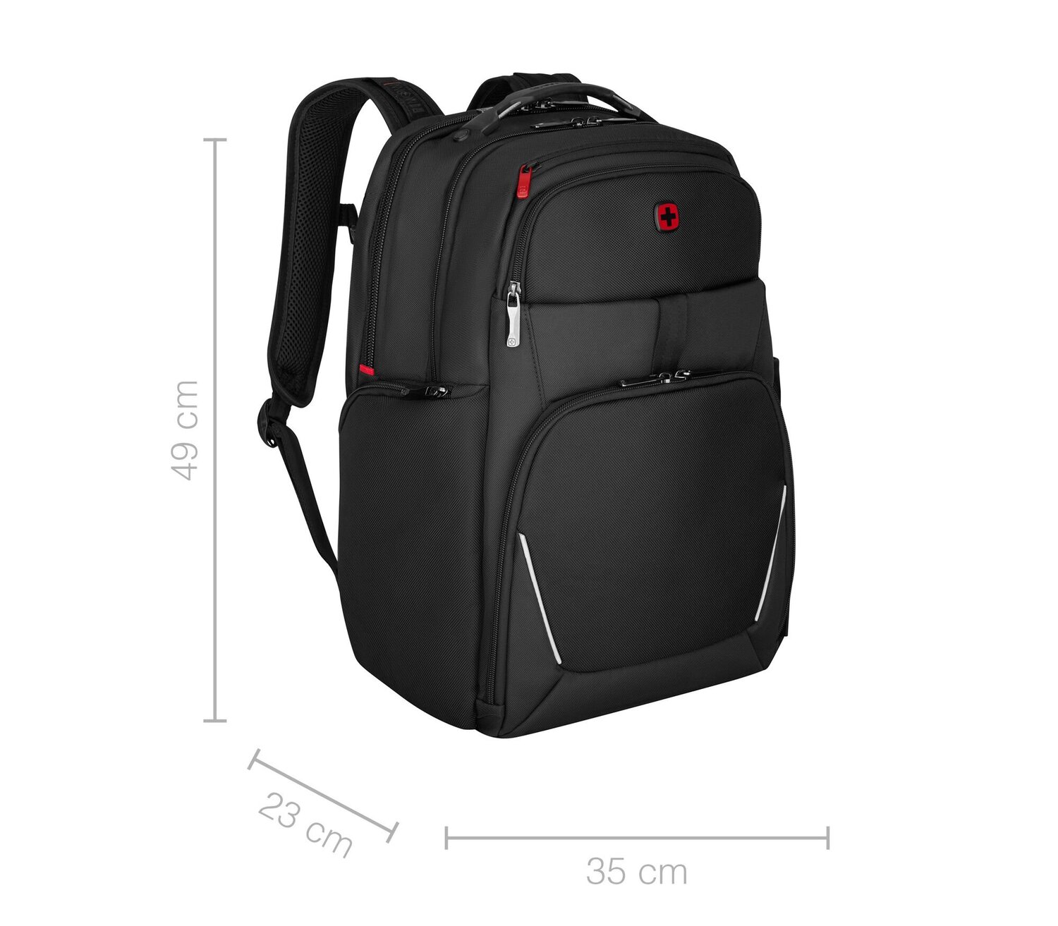 Plecak biznesowy Wenger Meteor na laptop 17\" - ekologiczny - Plecaki z nadrukiem logo | VEBI - zdjęcie 11